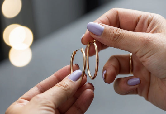 How to Put in Hoop Earrings - Abbott Atelier