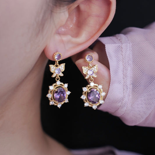 Violet Flutter Earrings
