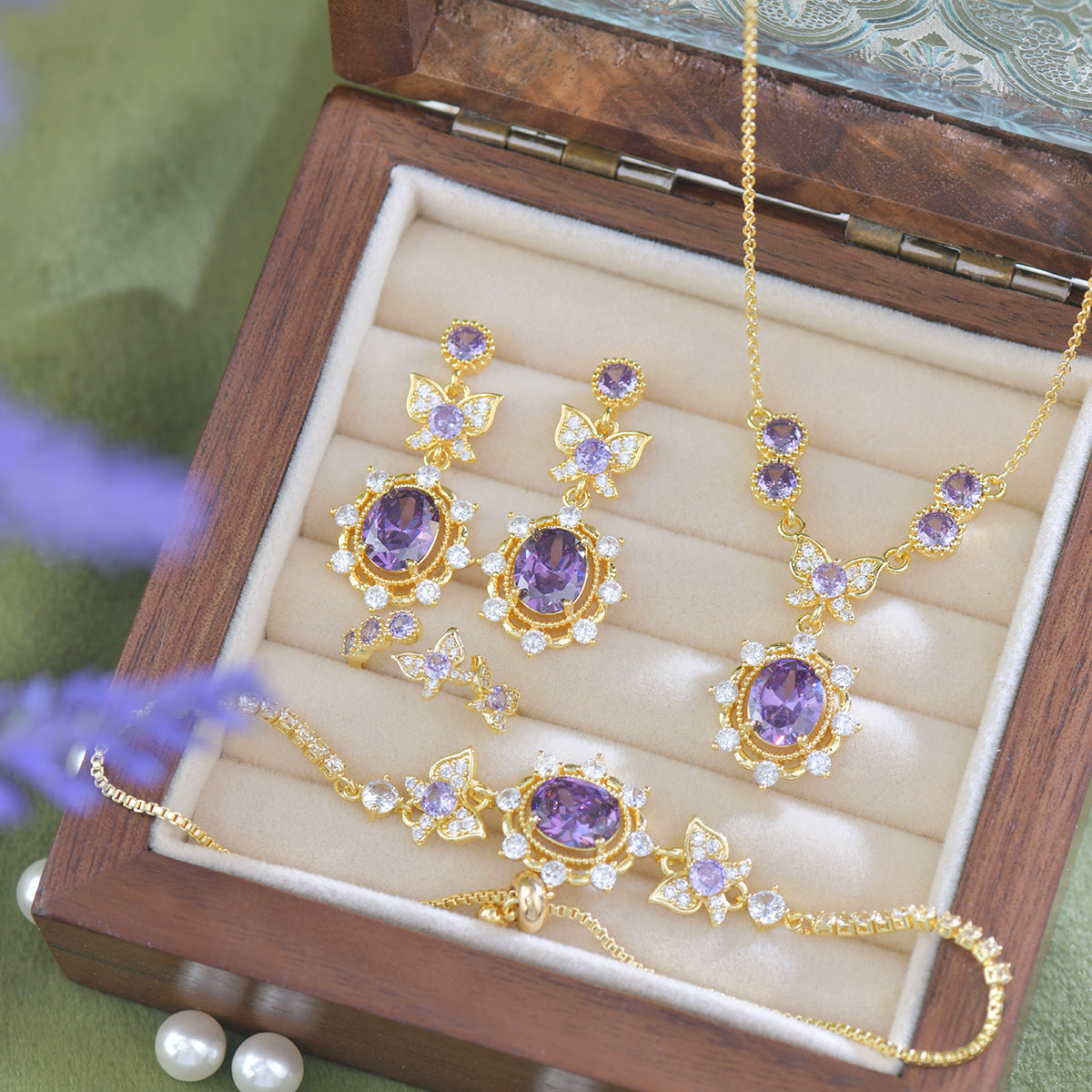 Violet Flutter Bracelet