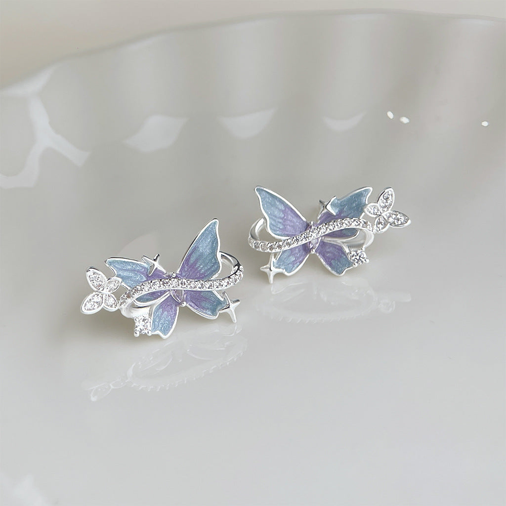 Moonlit Butterfly Earrings