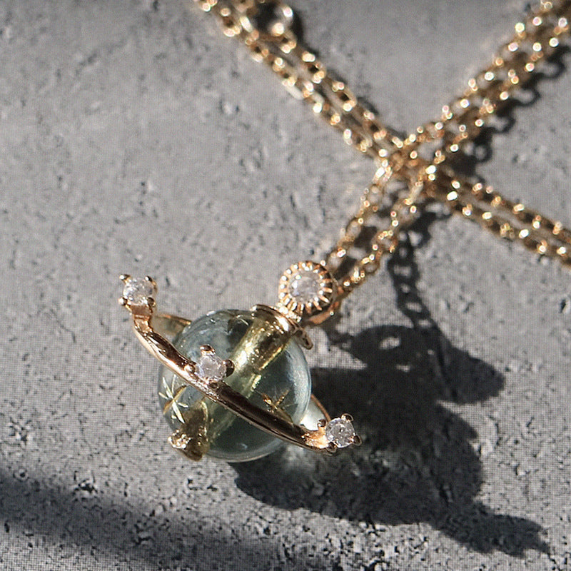 Blue Jupiter Necklace (Solid Silver)