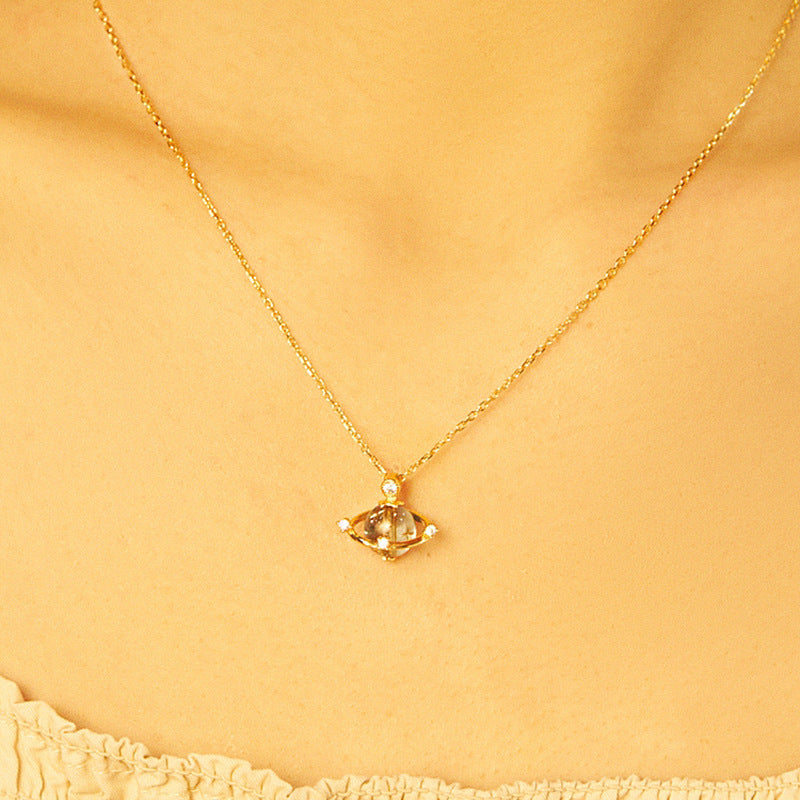 Blue Jupiter Necklace (Solid Silver)
