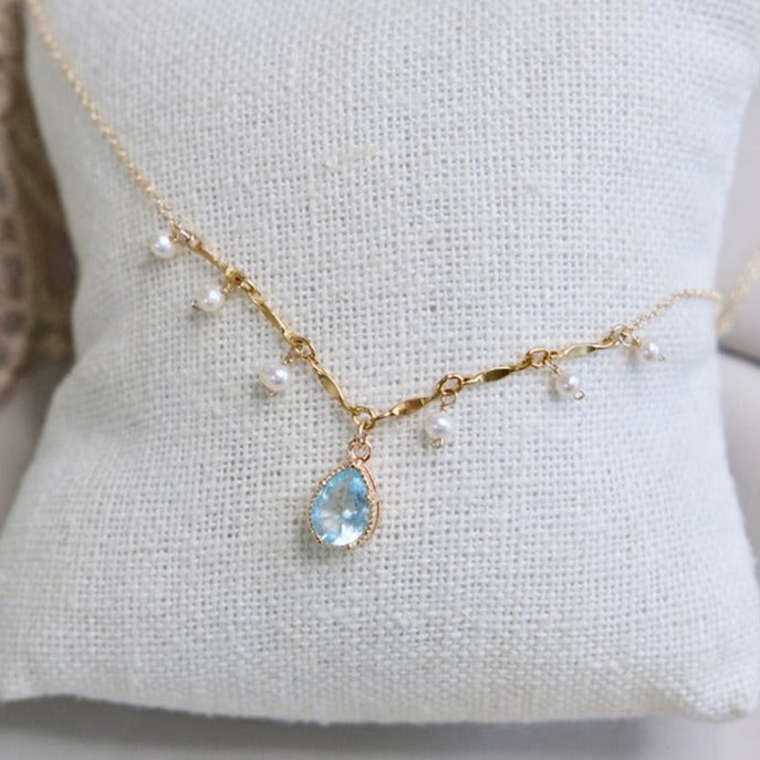 Waterdrop Aquamarine Necklace