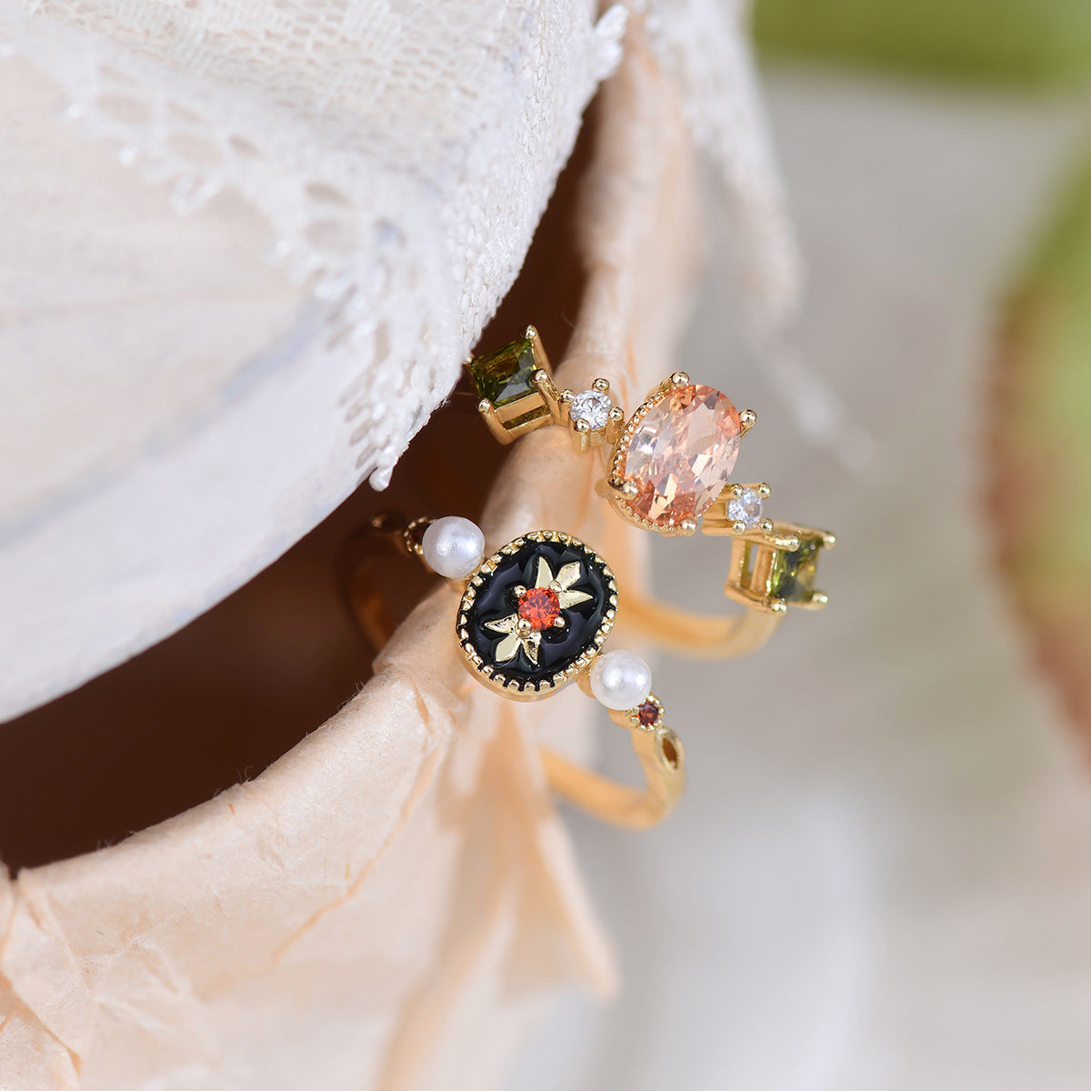 Vintage Ring Set - Gwen