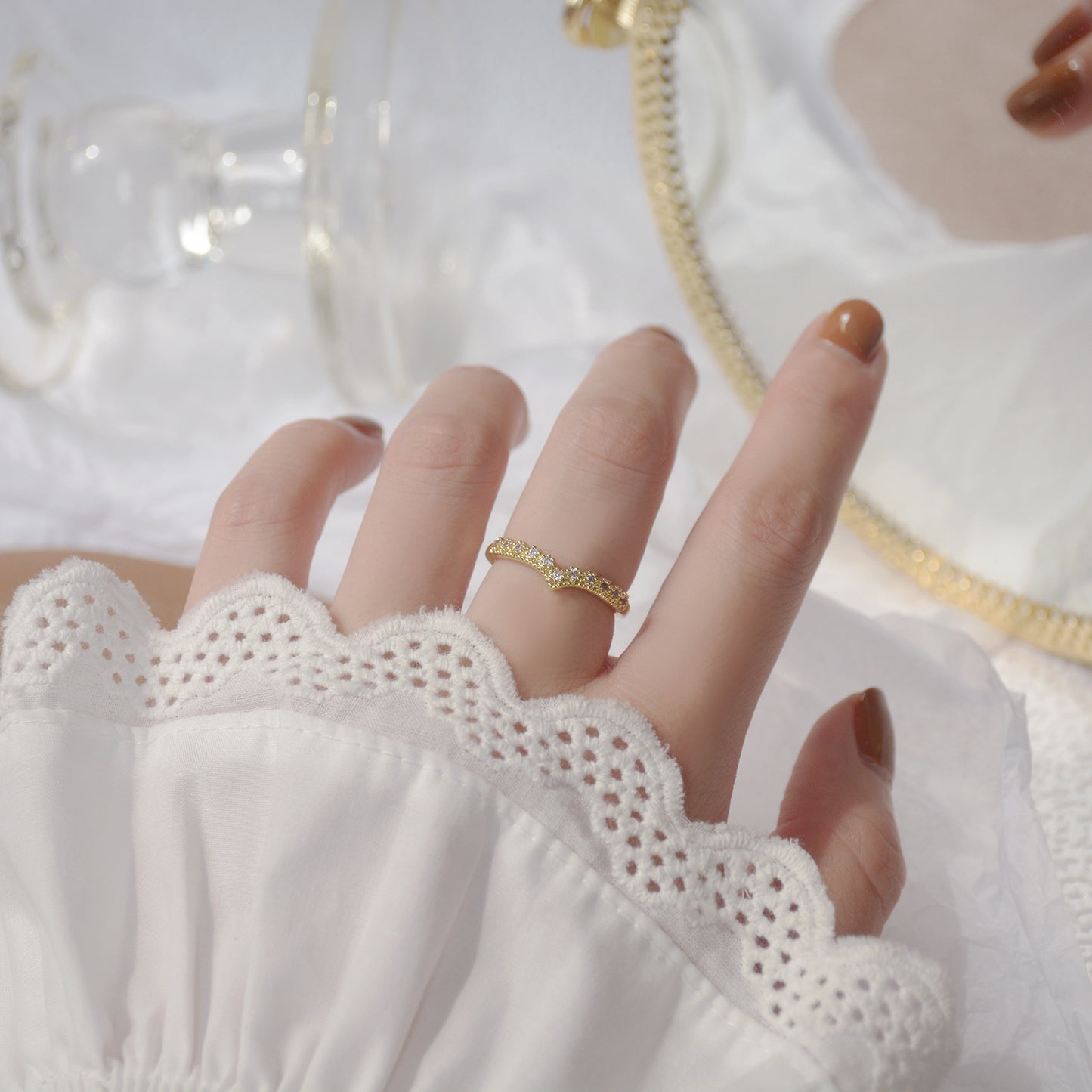 Vintage Heart Ring Set - Yvonne