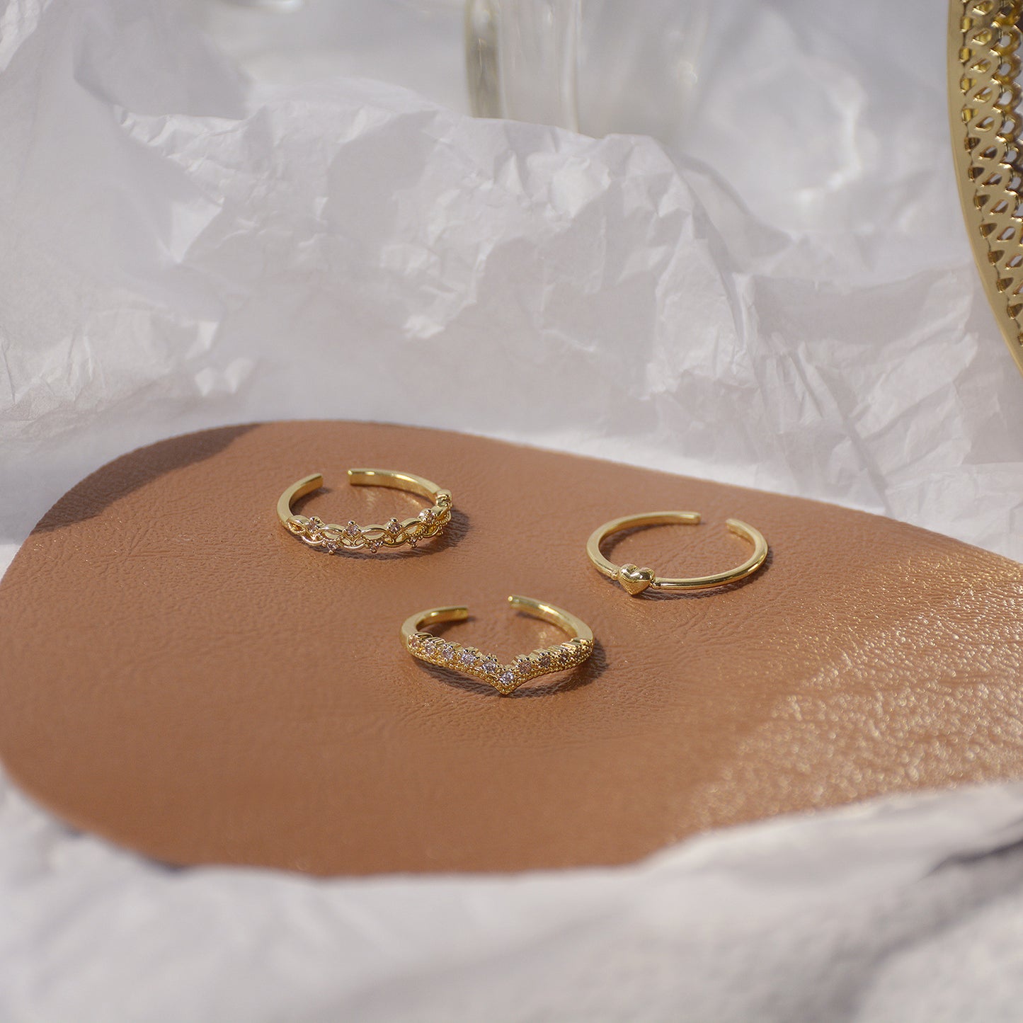 Vintage Heart Ring Set - Yvonne