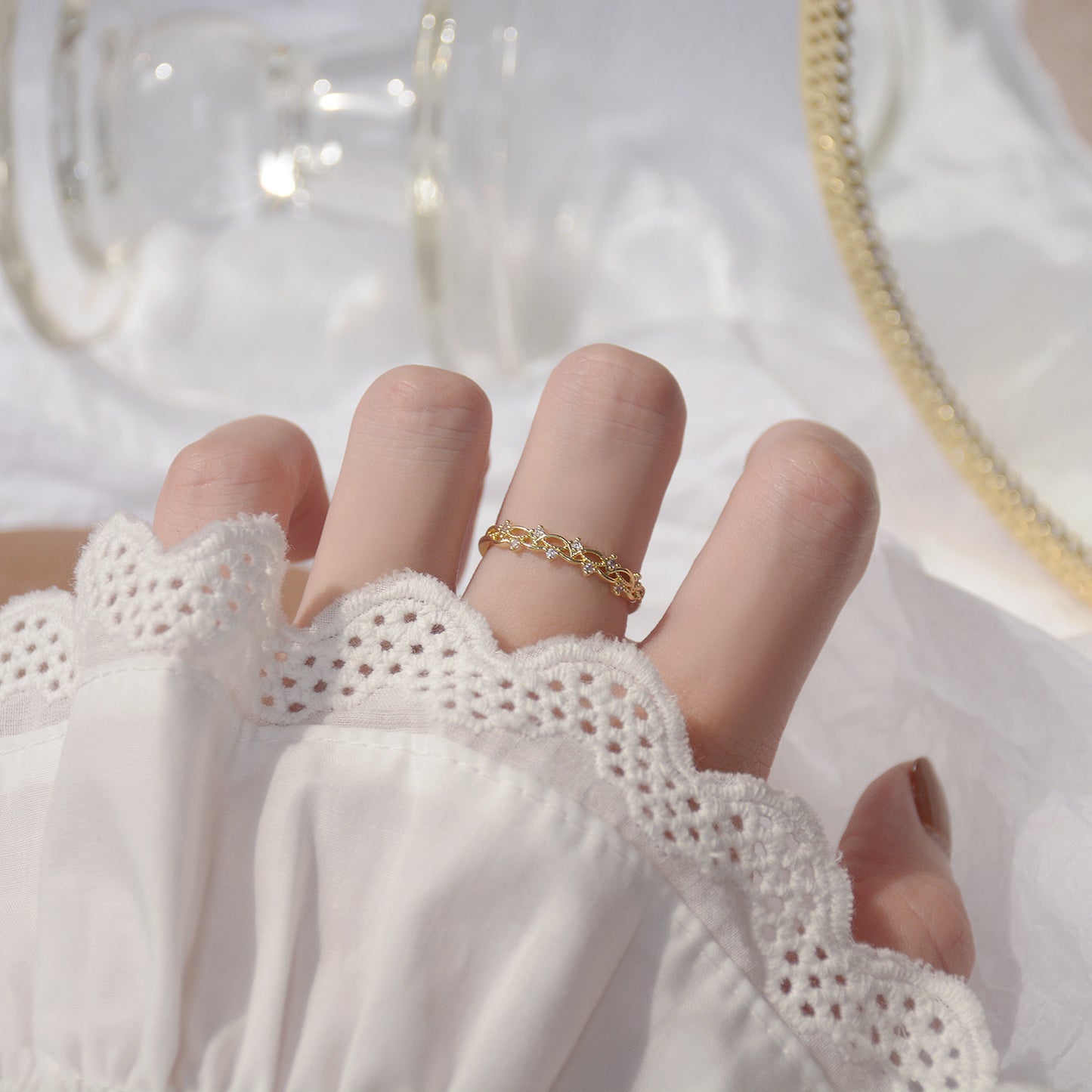 Vintage Heart Ring Set - Yvonne
