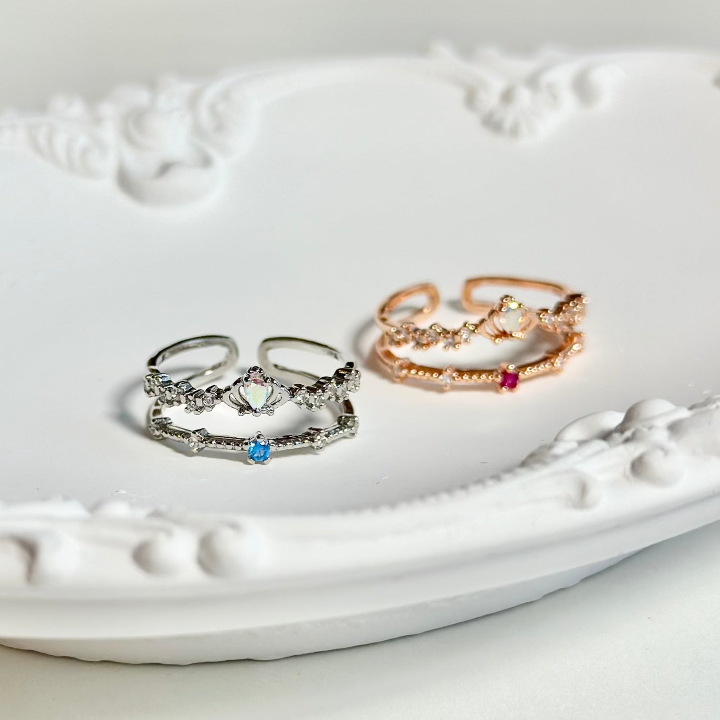 Rose Gold Tiara Ring - Valentina