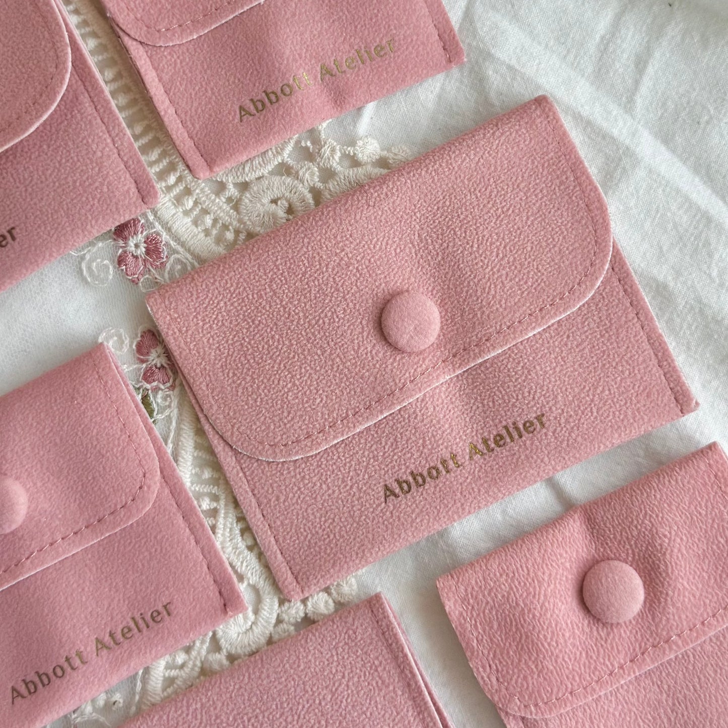 Vegan Suede Jewelry Pouch