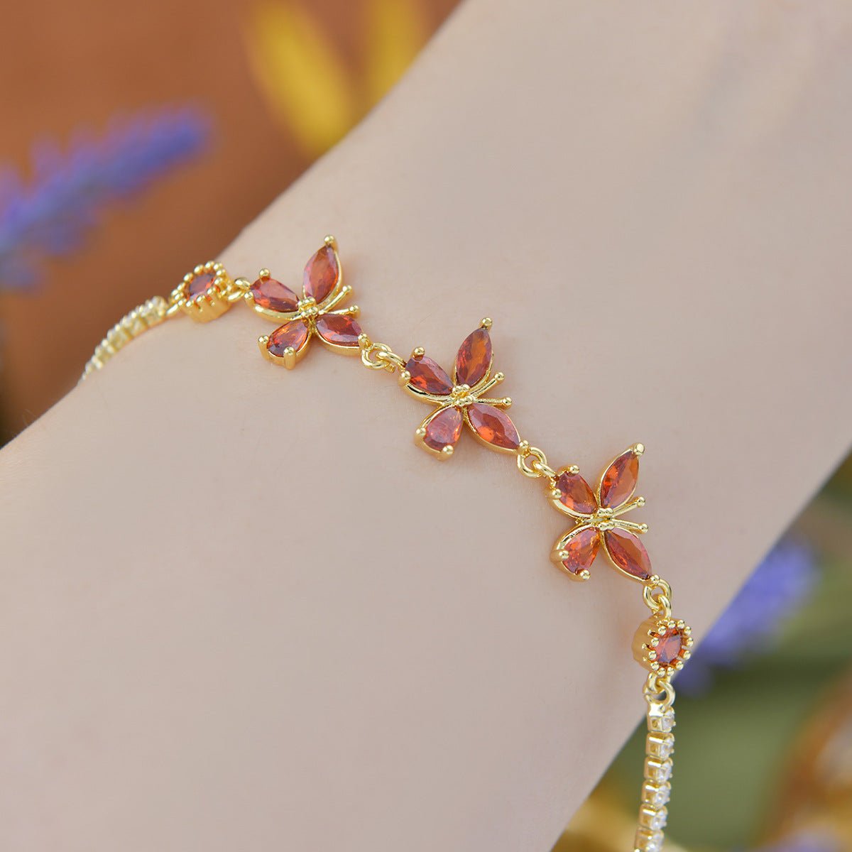Adelaide Bracelet in Amber - Gold Plated - Abbott Atelier