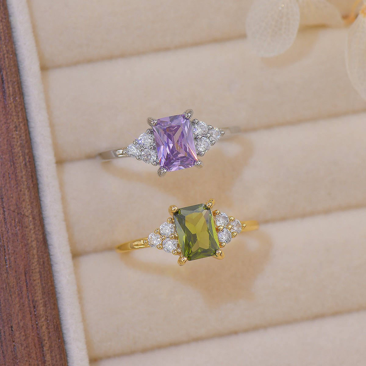 Amethyst Princess Ring - Gold - Plated - Abbott Atelier