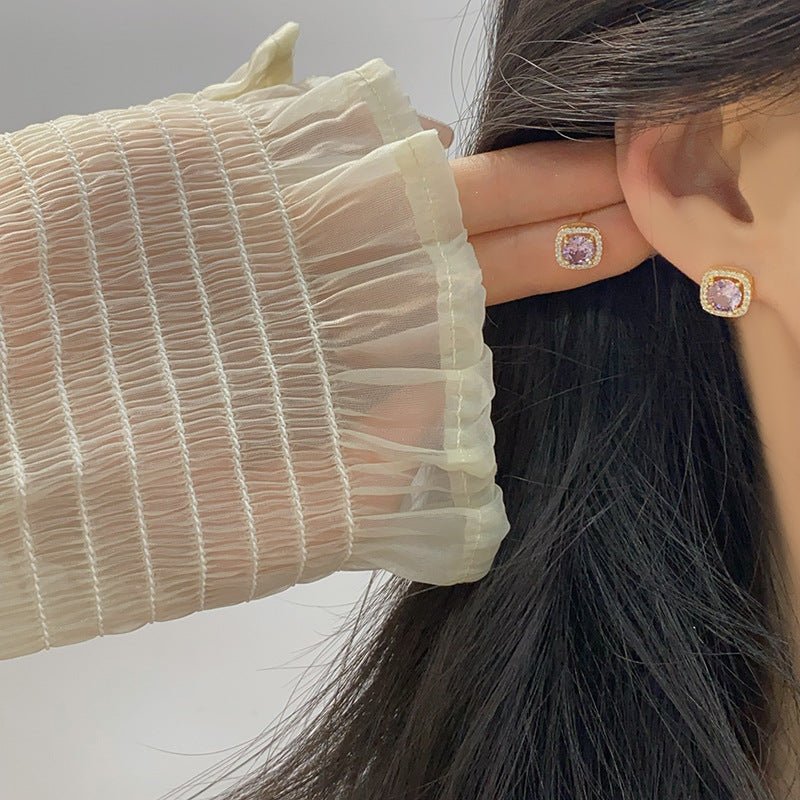 Angelica Baroque Stud Earrings - Gold Plated - Abbott Atelier