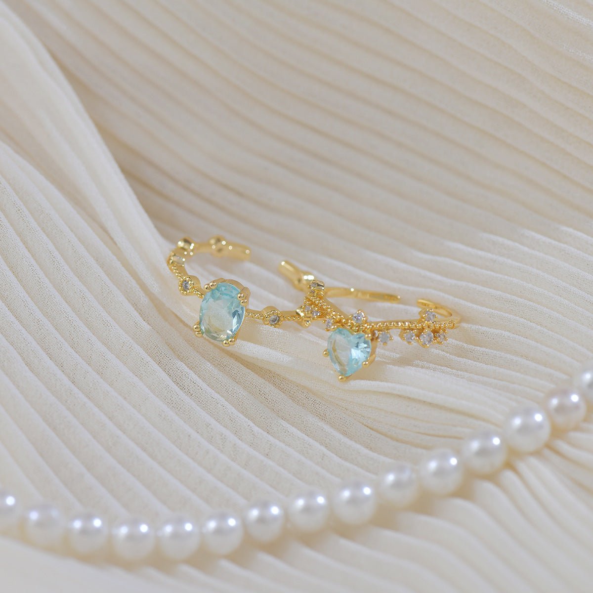 Ariel Heart Ring - Gold - Plated - Abbott Atelier