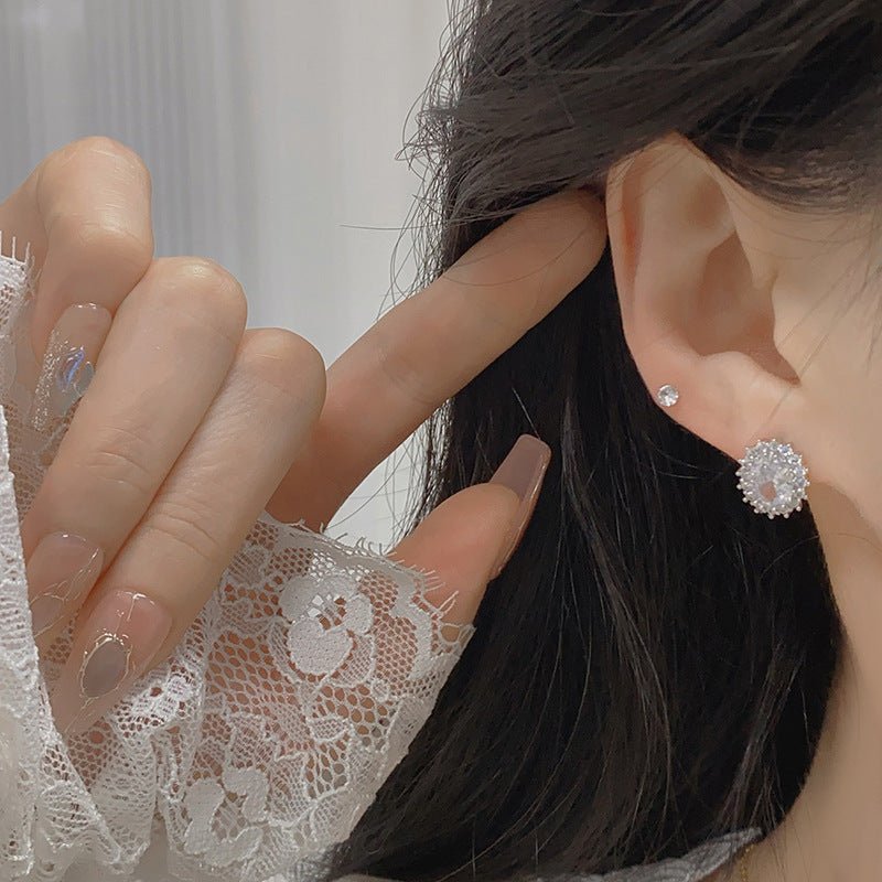 Aurora Halo Stud Earrings - Hypoallergenic - Abbott Atelier