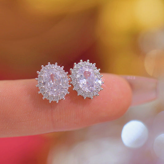 Aurora Halo Stud Earrings - Hypoallergenic - Abbott Atelier