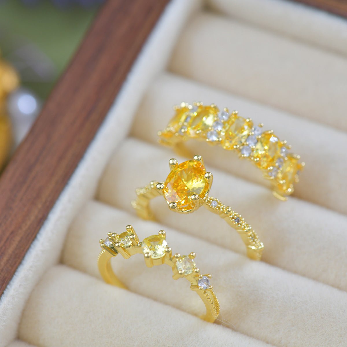 Autumn Trilogy Ring - Gold - Plated - Abbott Atelier