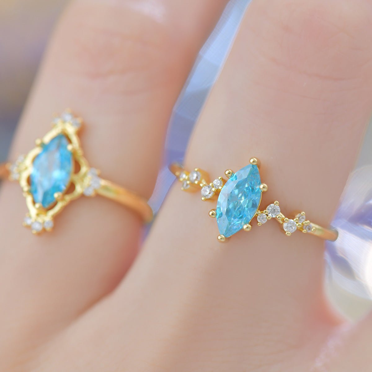 Azure Astra Ring - Gold - Plated - Abbott Atelier