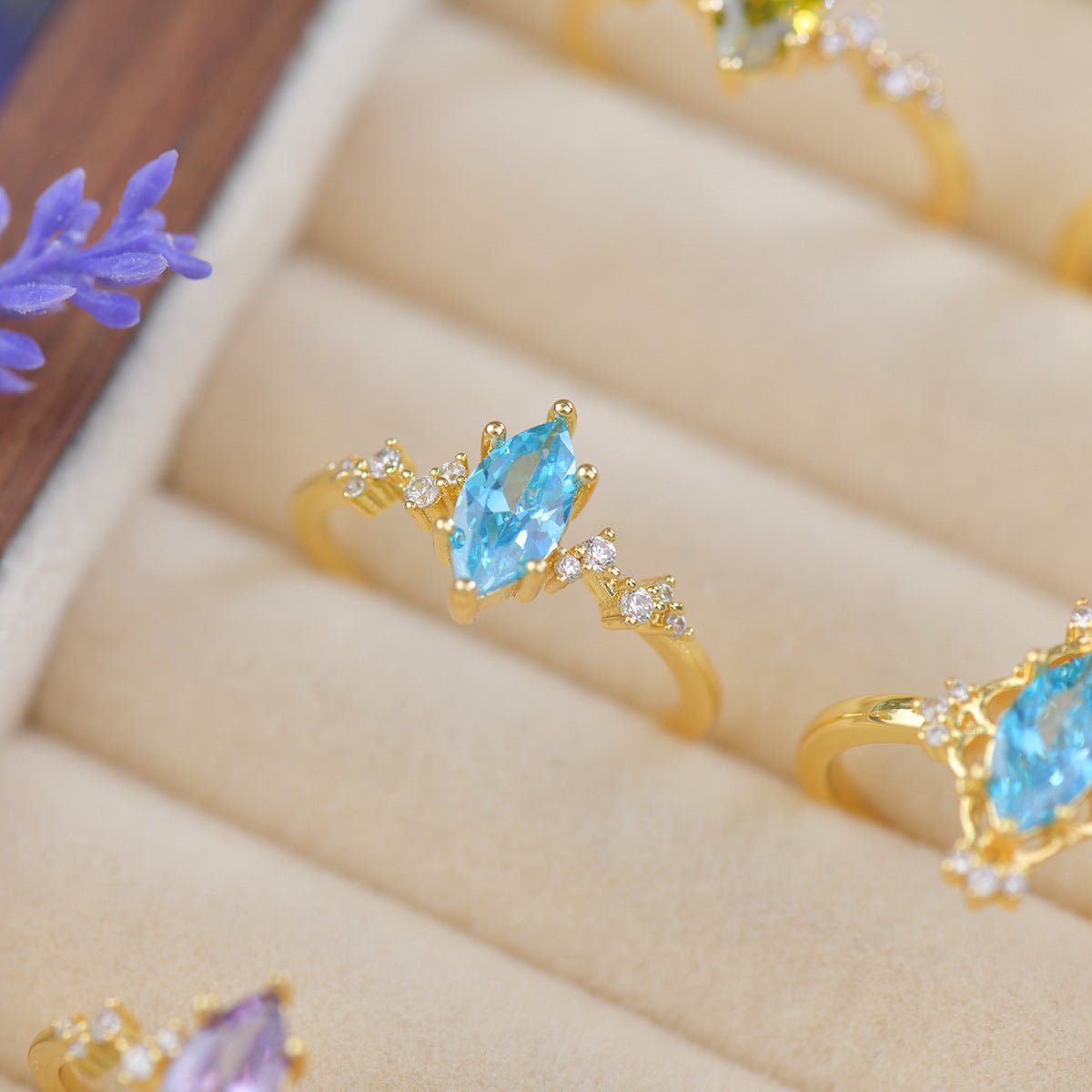 Azure Astra Ring - Gold - Plated - Abbott Atelier