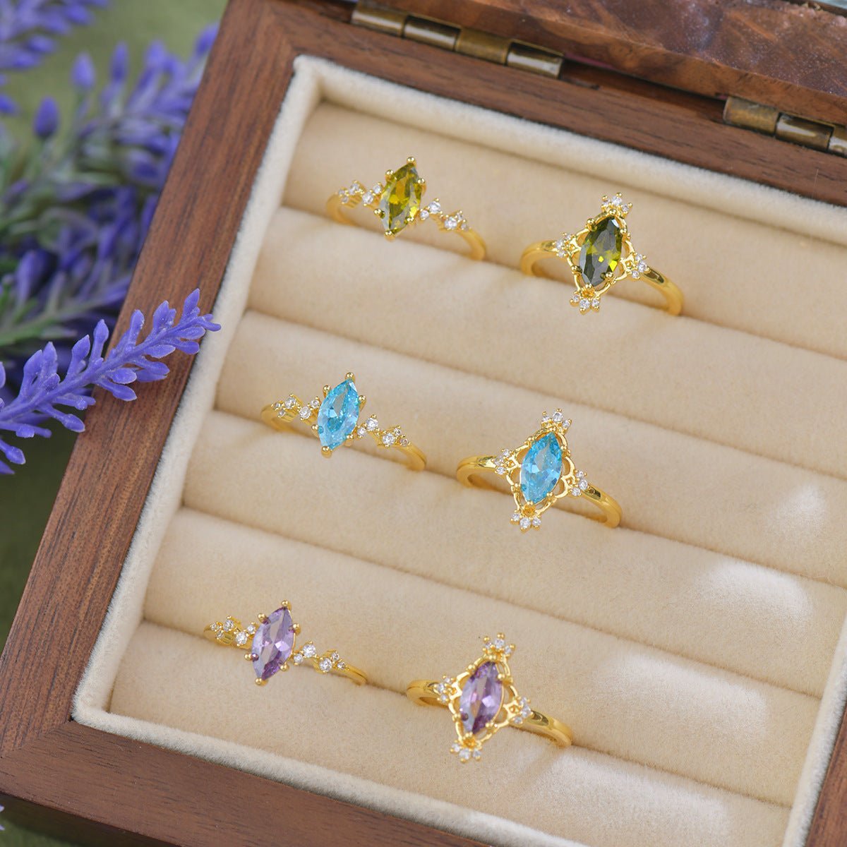 Azure Astra Ring - Gold - Plated - Abbott Atelier