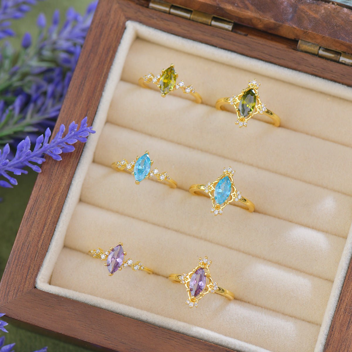 Azure Astra Ring - Gold - Plated - Abbott Atelier