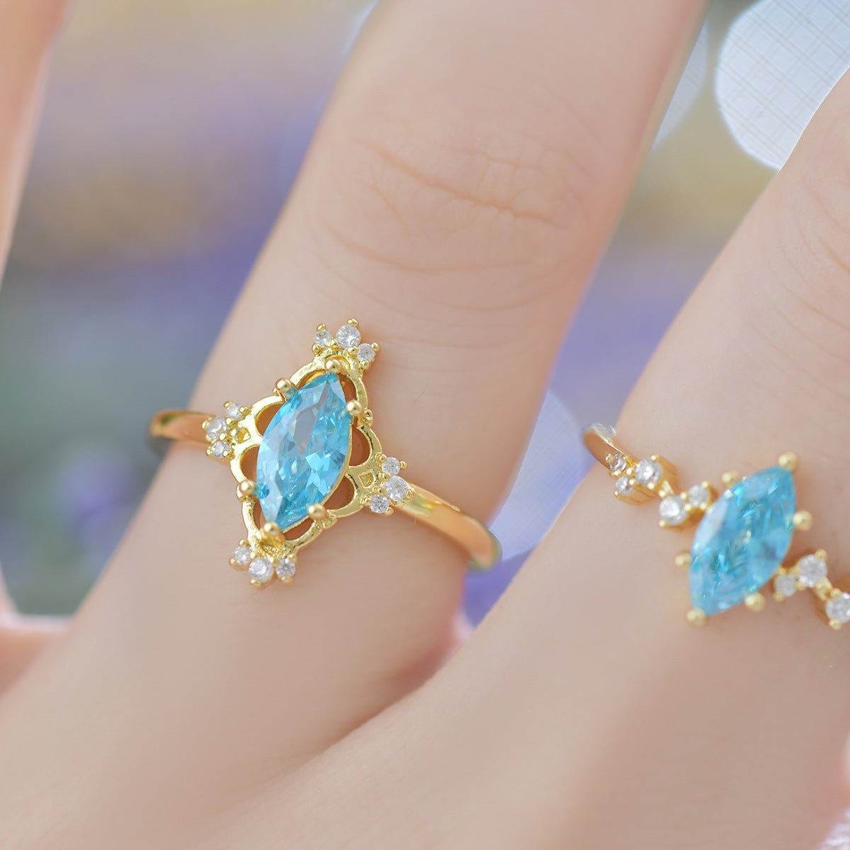 Azure Celestia Ring - Gold - Plated - Abbott Atelier