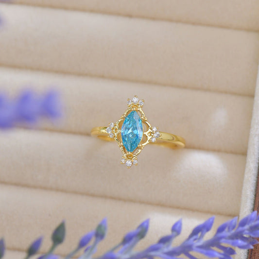 Azure Celestia Ring - Gold - Plated - Abbott Atelier