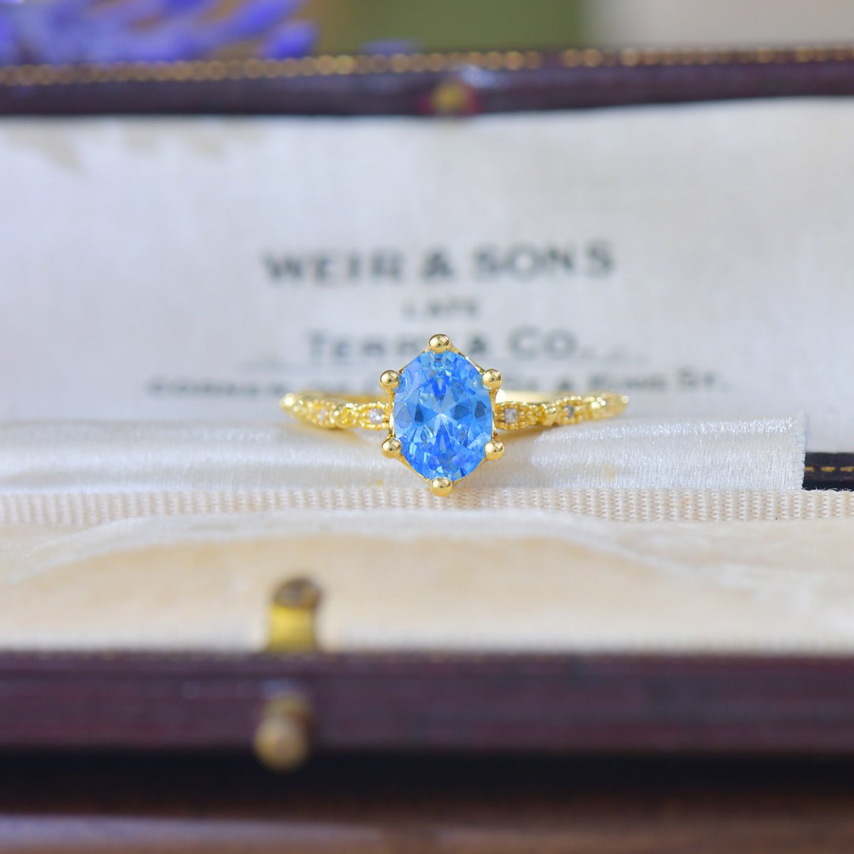 Azure Oval Ring - Gold - Plated - Abbott Atelier