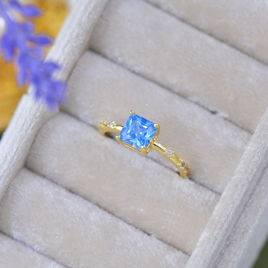 Azure Princess Ring - Gold - Plated - Abbott Atelier