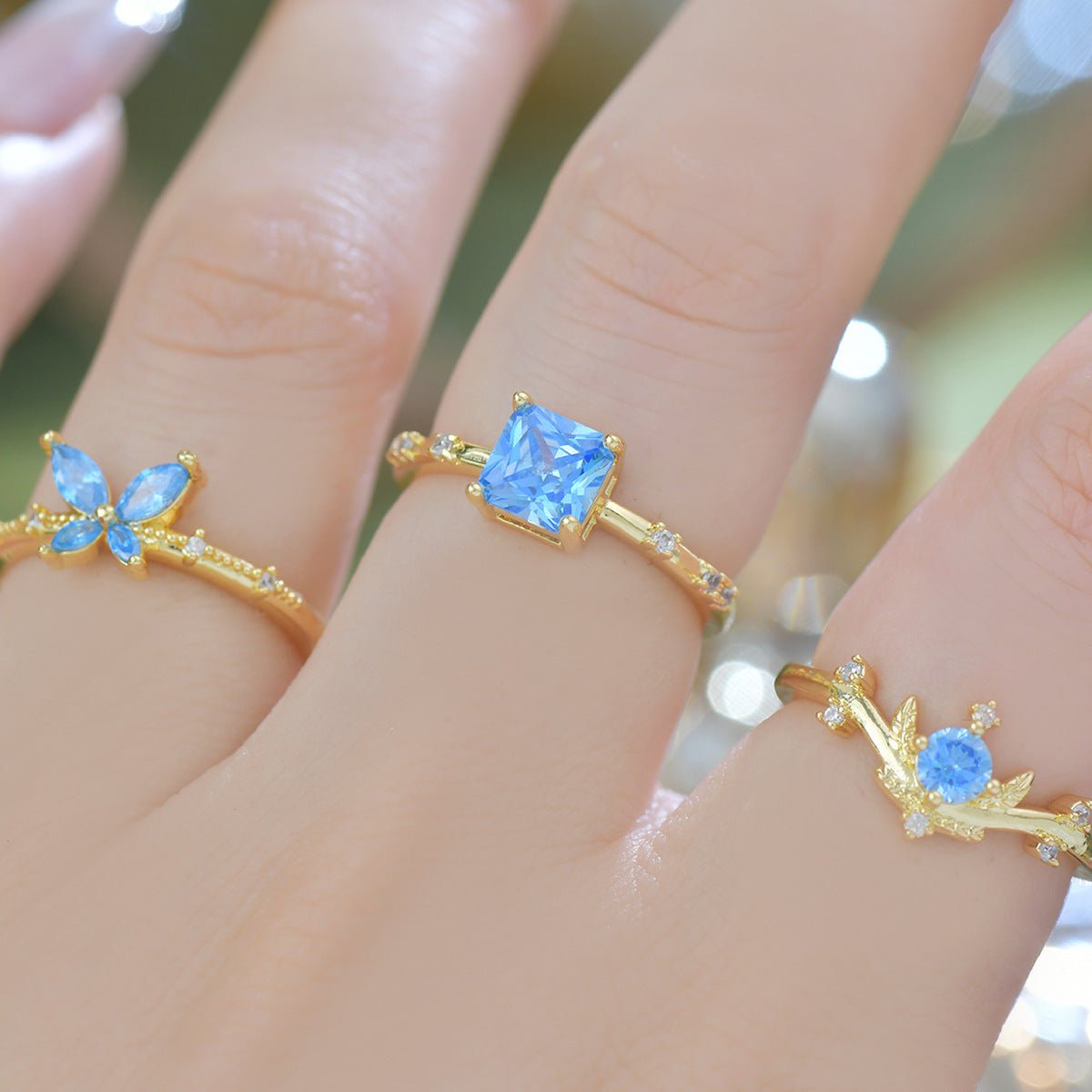 Azure Princess Ring - Gold - Plated - Abbott Atelier