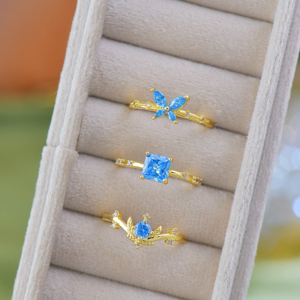 Azure Princess Ring - Gold - Plated - Abbott Atelier