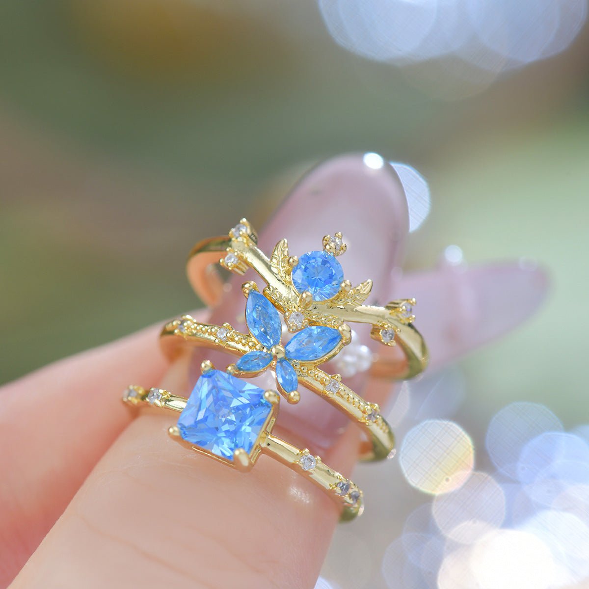 Azure Princess Ring - Gold - Plated - Abbott Atelier