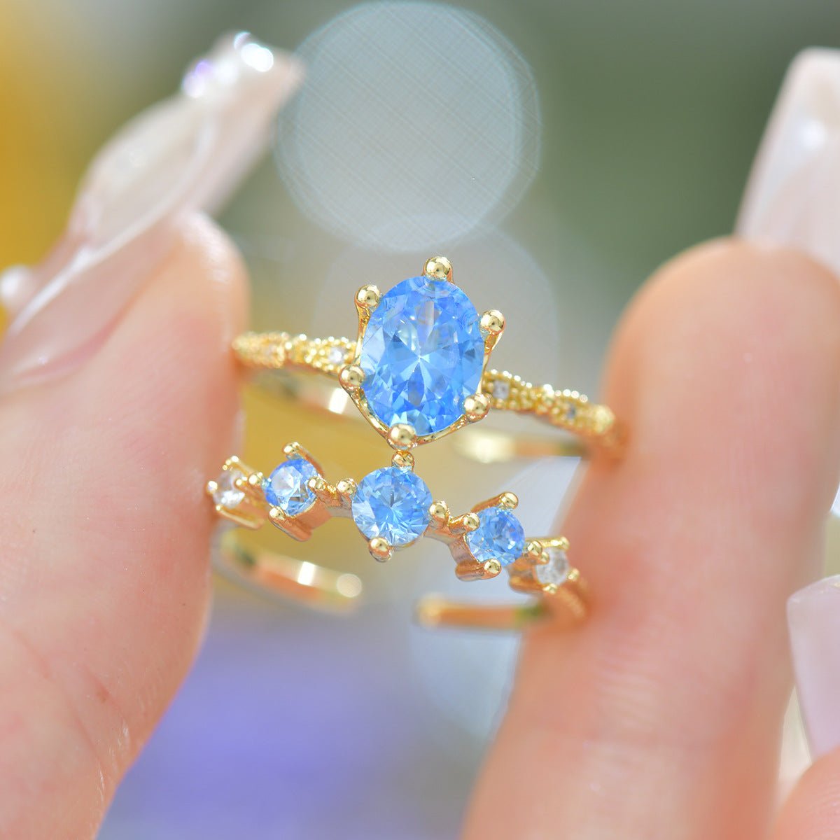 Azure Trilogy Ring - Gold - Plated - Abbott Atelier