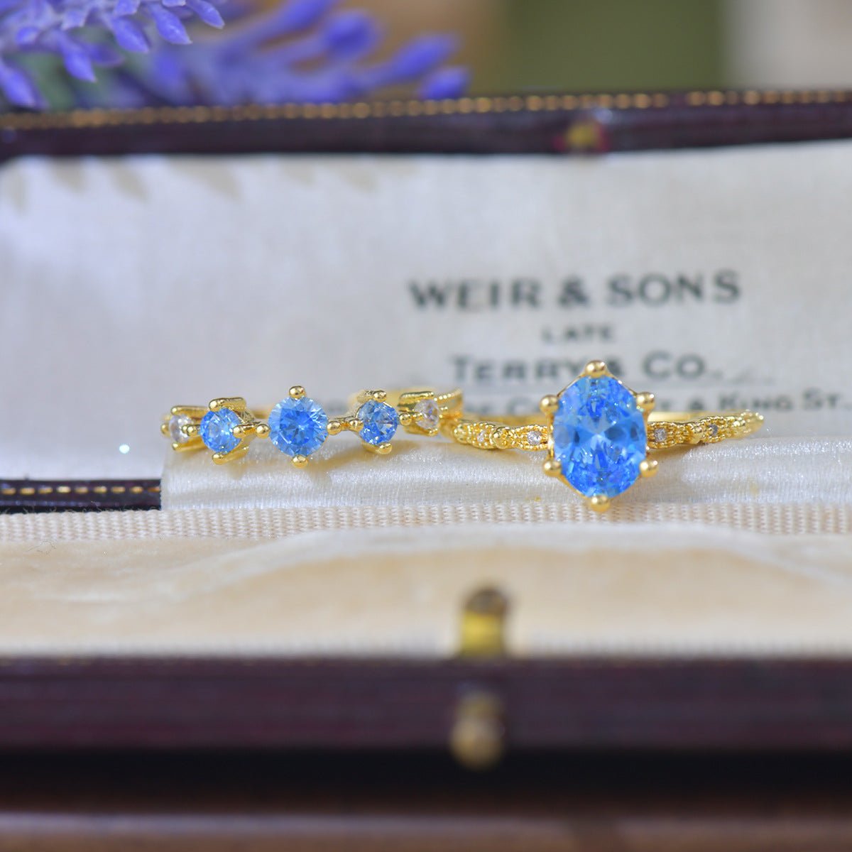 Azure Trilogy Ring - Gold - Plated - Abbott Atelier