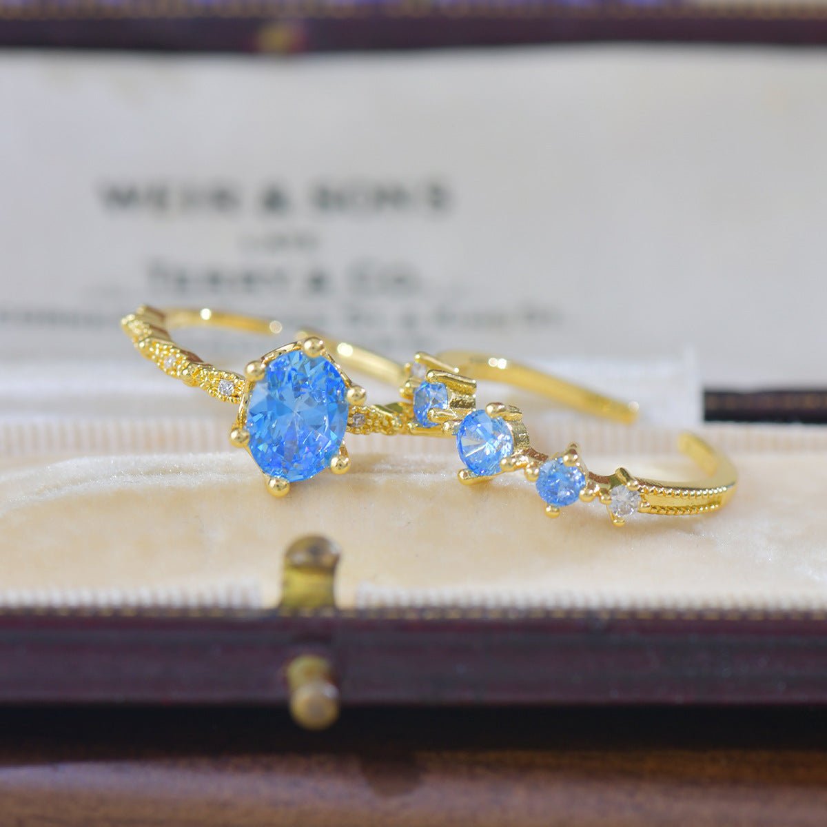Azure Trilogy Ring - Gold - Plated - Abbott Atelier