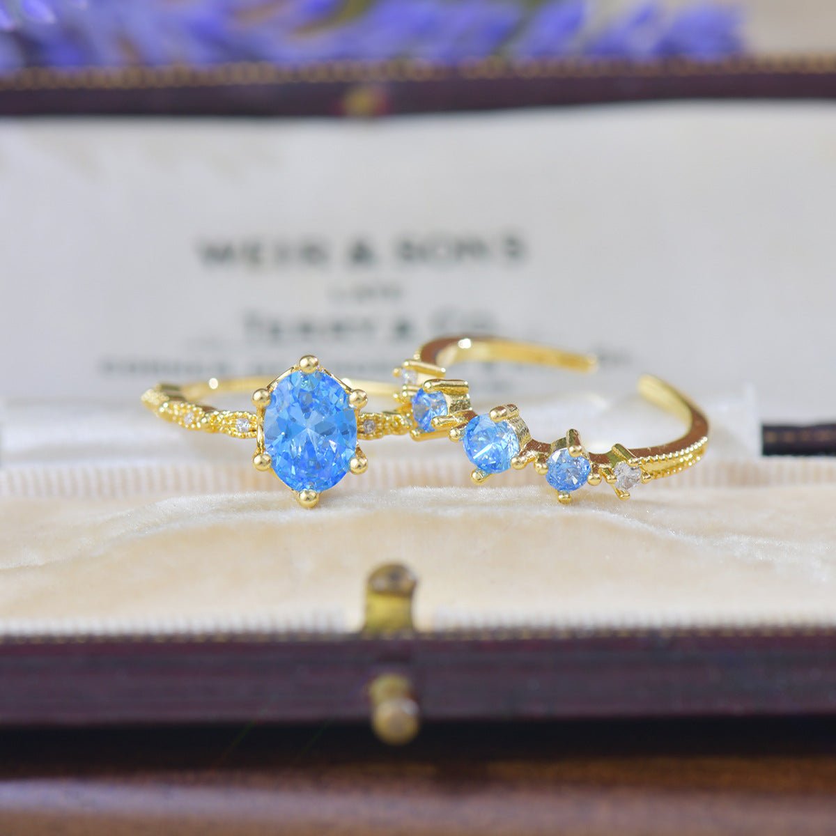 Azure Trilogy Ring - Gold - Plated - Abbott Atelier