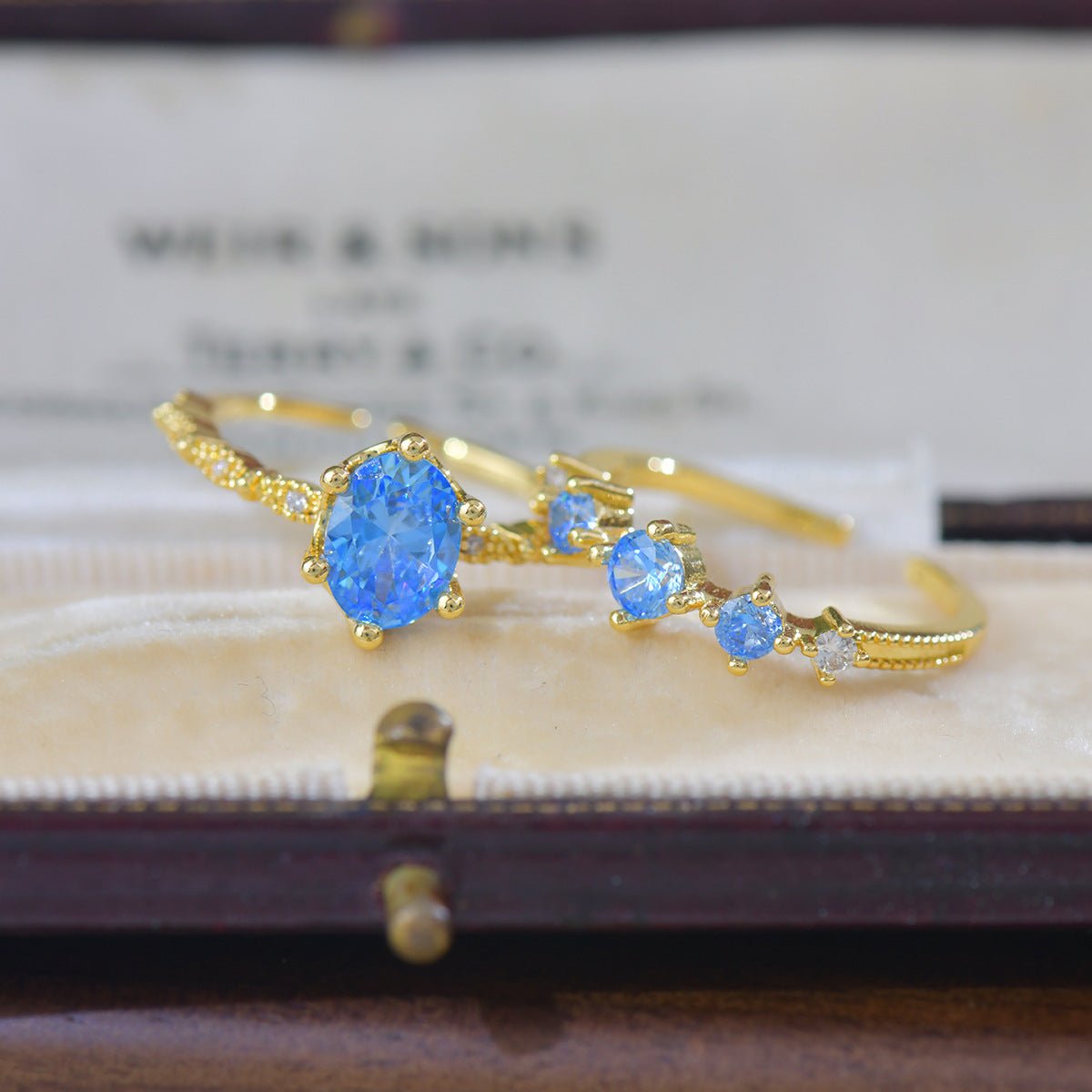 Azure Trilogy Ring - Gold - Plated - Abbott Atelier