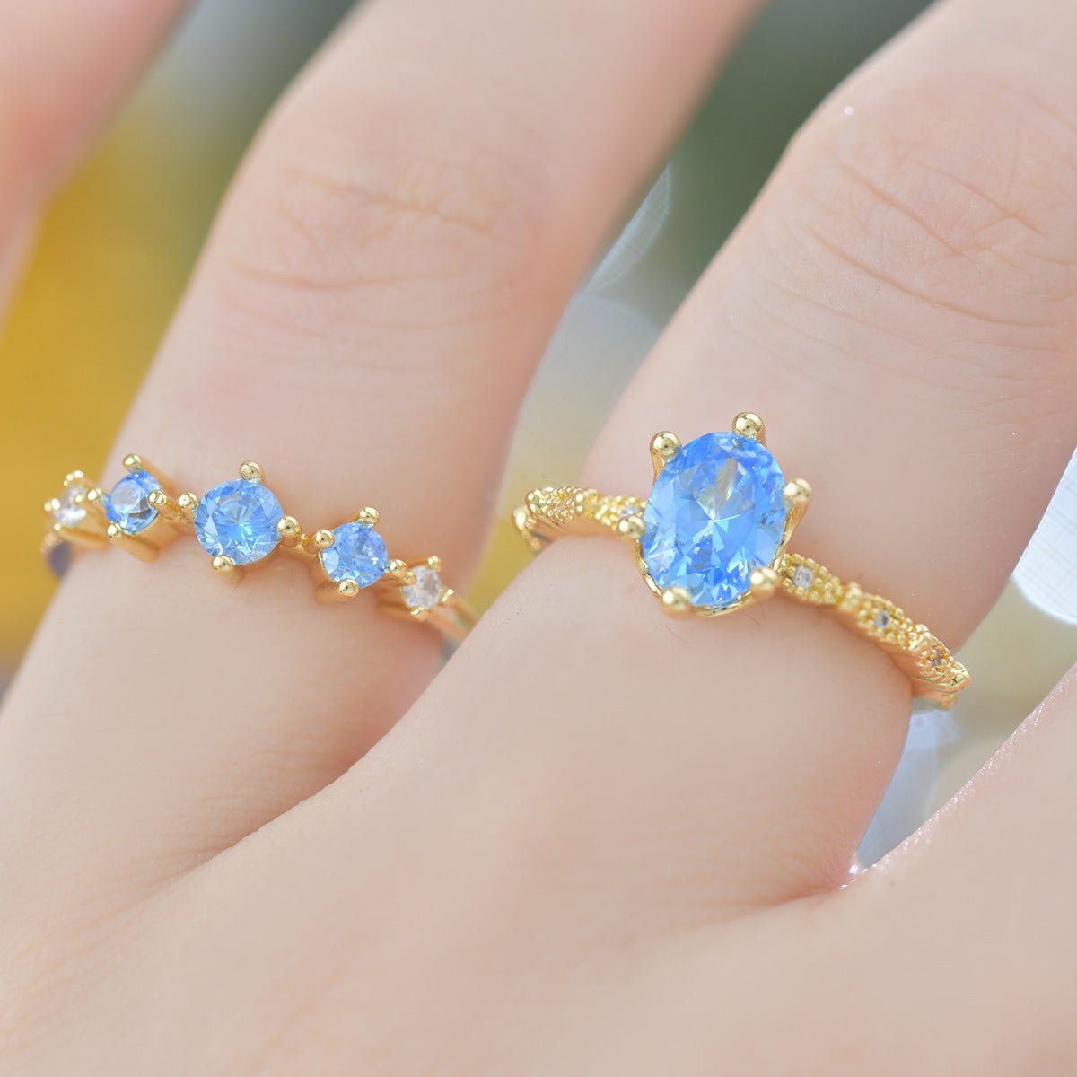 Azure Trilogy Ring - Gold - Plated - Abbott Atelier