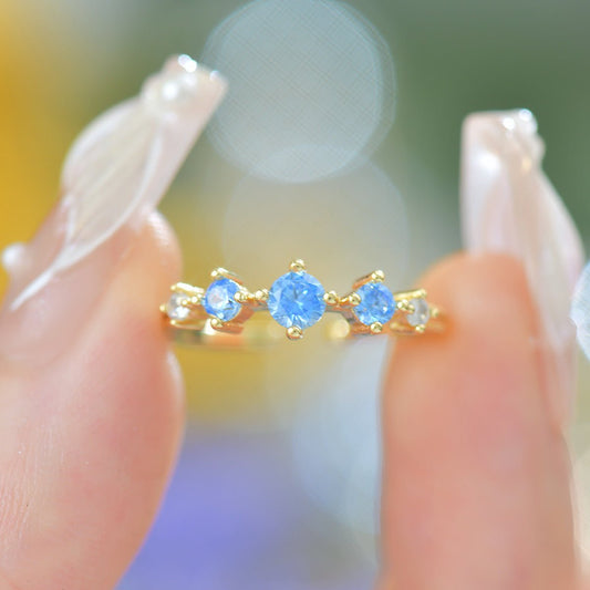 Azure Trilogy Ring - Gold - Plated - Abbott Atelier