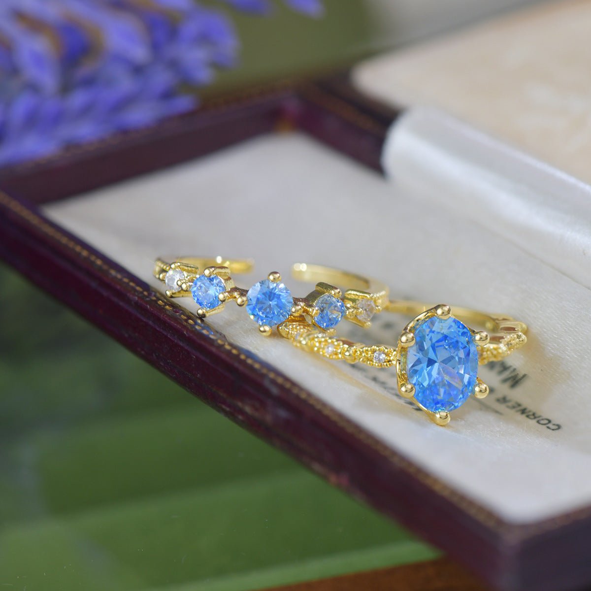 Azure Trilogy Ring - Gold - Plated - Abbott Atelier