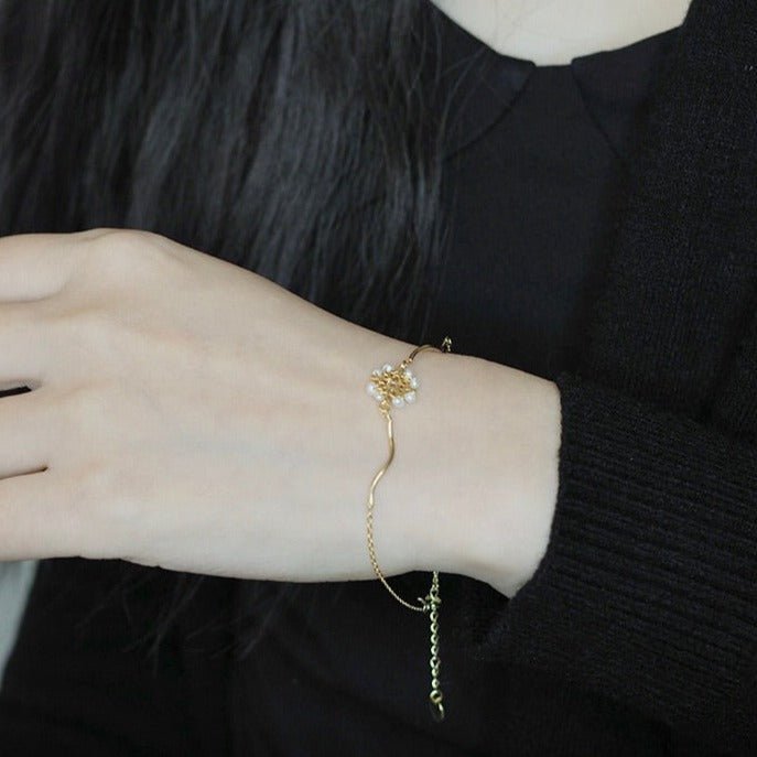 Baroque Bracelet - Eliana (Solid Silver) - Hypoallergenic - Abbott Atelier