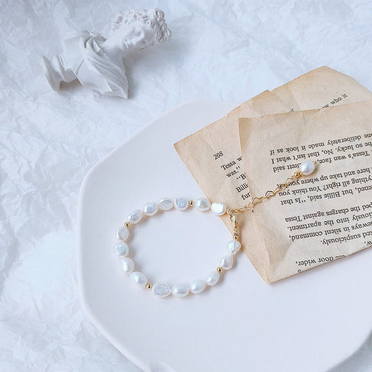 Baroque Pearl Bracelet - Avery - Freshwater Pearls - Abbott Atelier