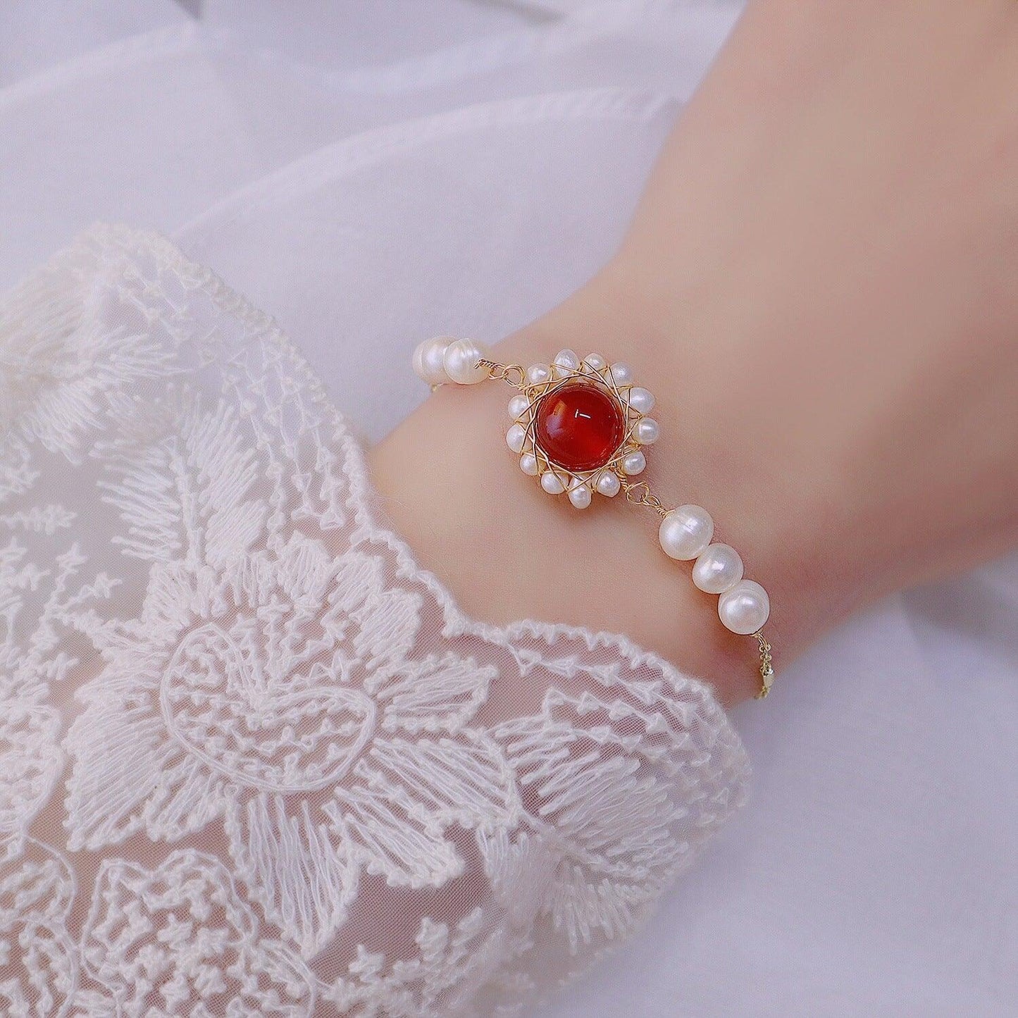 Baroque Pearl Bracelet - Freshwater Pearls - Abbott Atelier