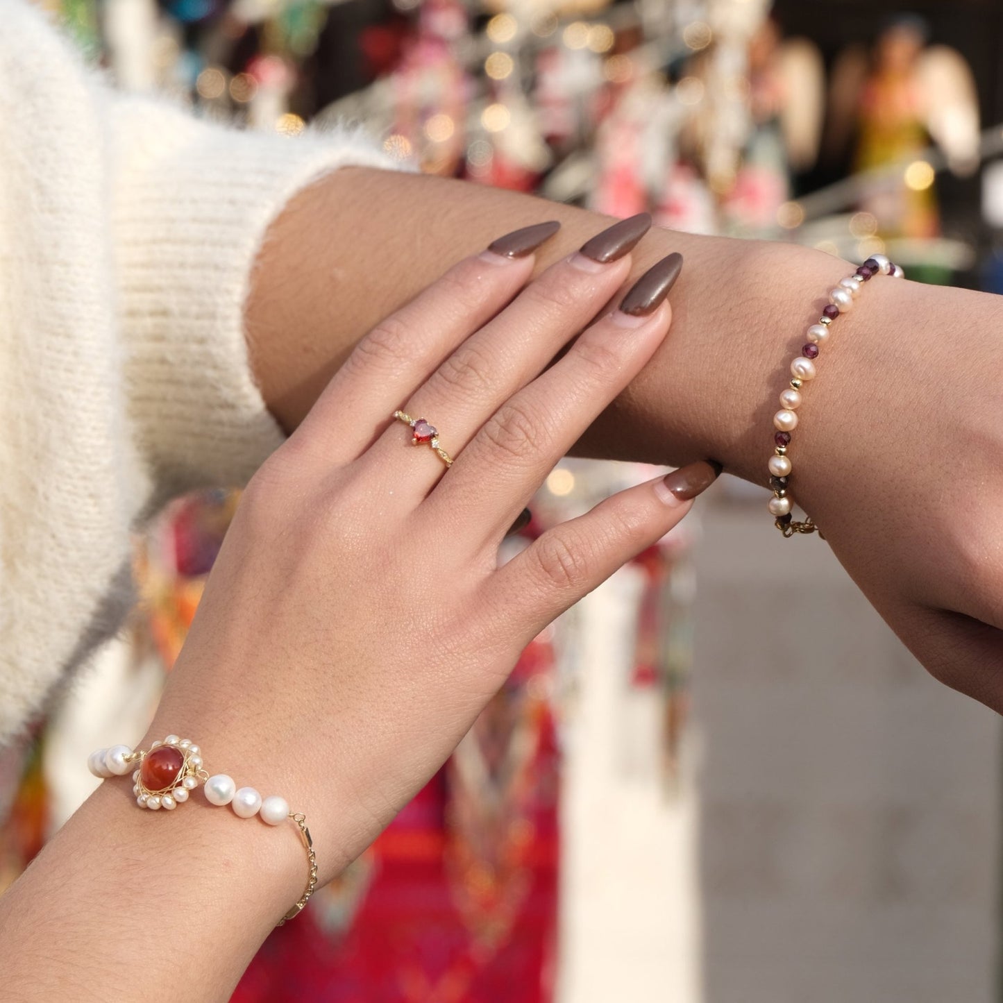 Baroque Pearl Bracelet - Freshwater Pearls - Abbott Atelier