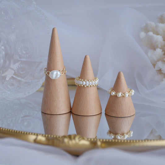 Baroque Pearl Ring (3 Styles) - Gold - Plated - Abbott Atelier