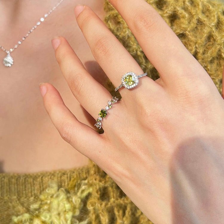 Baroque Peridot Ring - Gold - Plated - Abbott Atelier