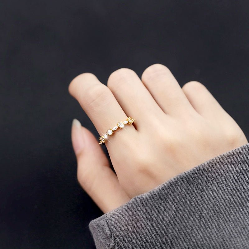 Baroque Ring - Kaleigh (Solid Silver) - Hypoallergenic - Abbott Atelier