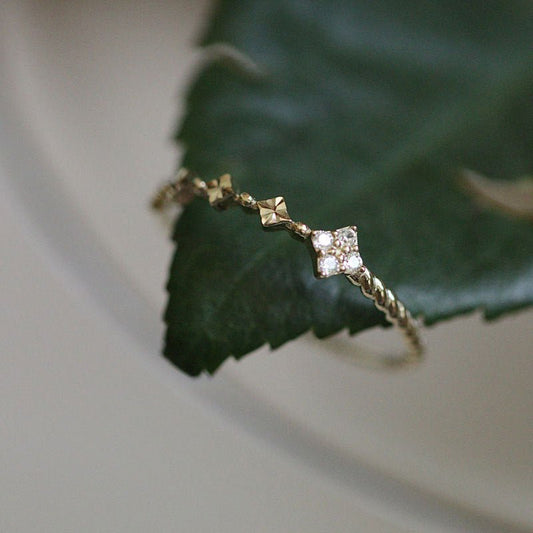 Baroque Ring - Molly (Solid Silver) - Hypoallergenic - Abbott Atelier