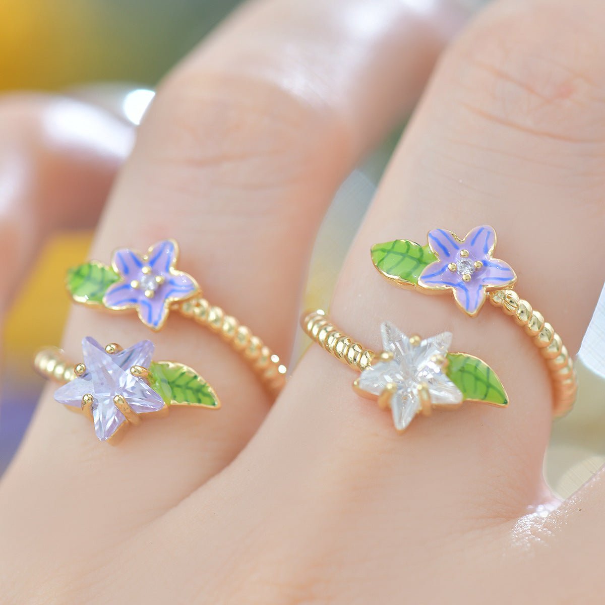Bellflower Lullaby Ring - Gold - Plated - Abbott Atelier