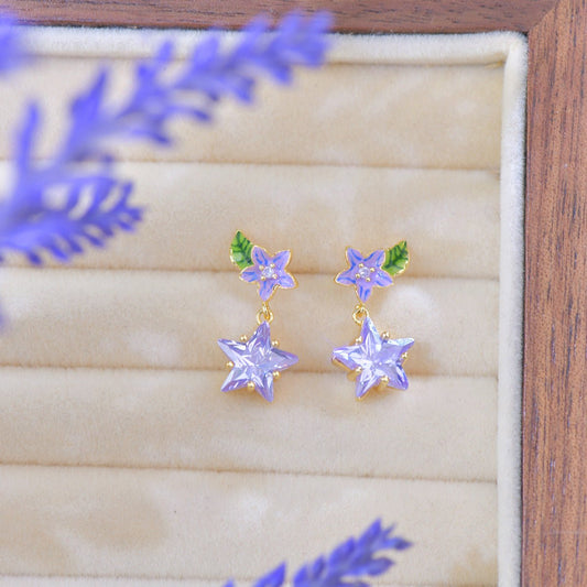 Bellflower Nocturne Earrings - Gold Plated - Abbott Atelier