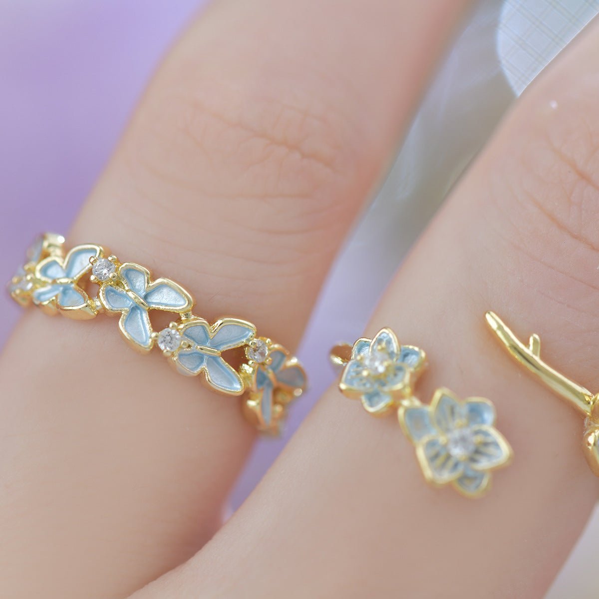 Bluebell Flutter Ring - Gold - Plated - Abbott Atelier